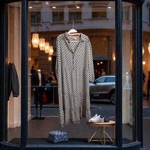 NWOT Max Studio Crepe Tiered Maxi Dress